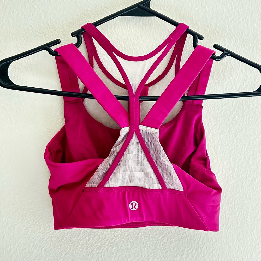 Lululemon Sports Bra with Mesh Front Zipper